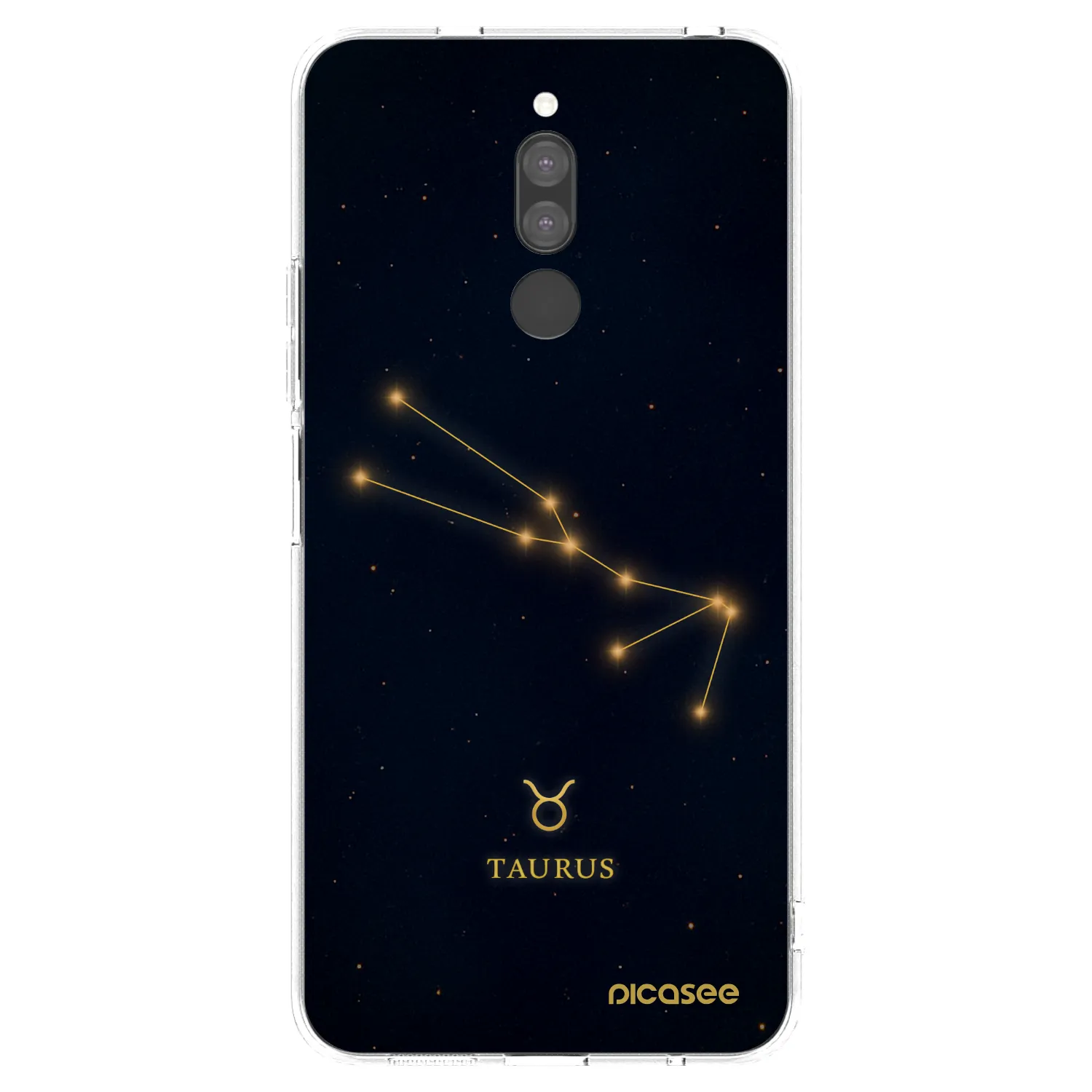 Picasee silikonowe przeźroczyste etui na Xiaomi Redmi 8 - TAURUS