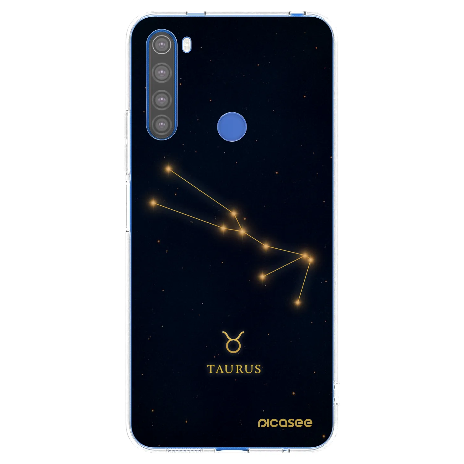 Picasee silikonowe przeźroczyste etui na Xiaomi Redmi Note 8T - TAURUS