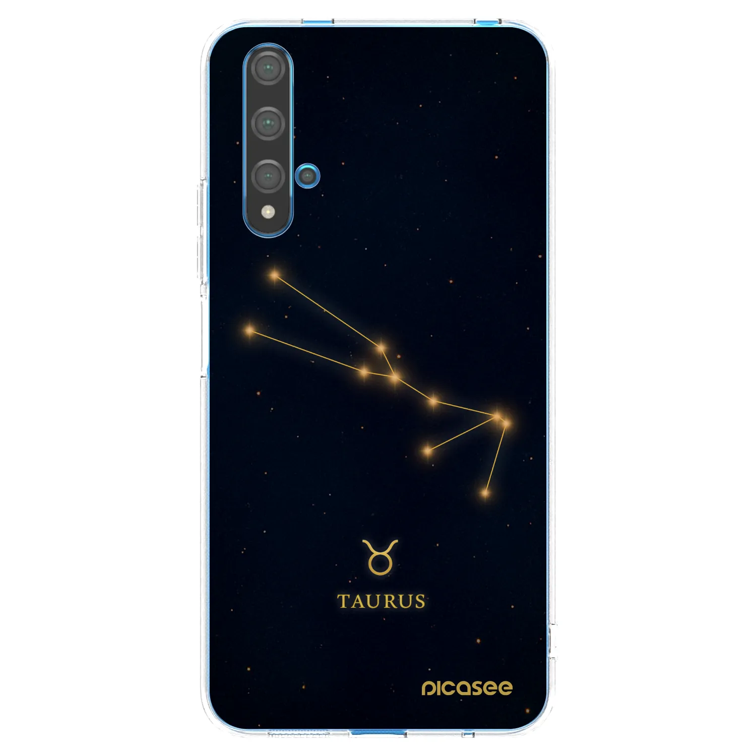 Picasee silikonowe przeźroczyste etui na Huawei Nova 5T - TAURUS