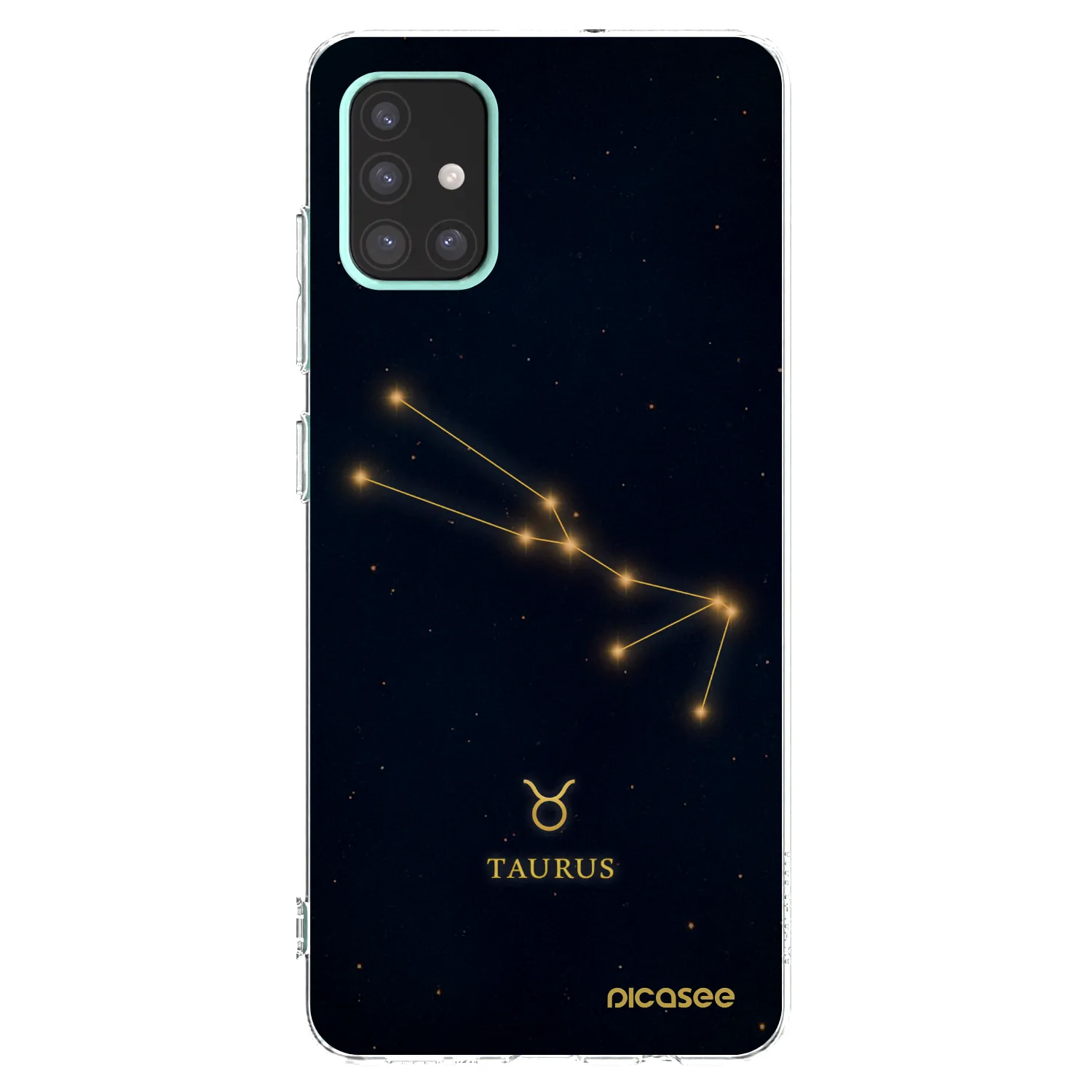 Picasee silikonowe przeźroczyste etui na Samsung Galaxy A51 A515F - TAURUS