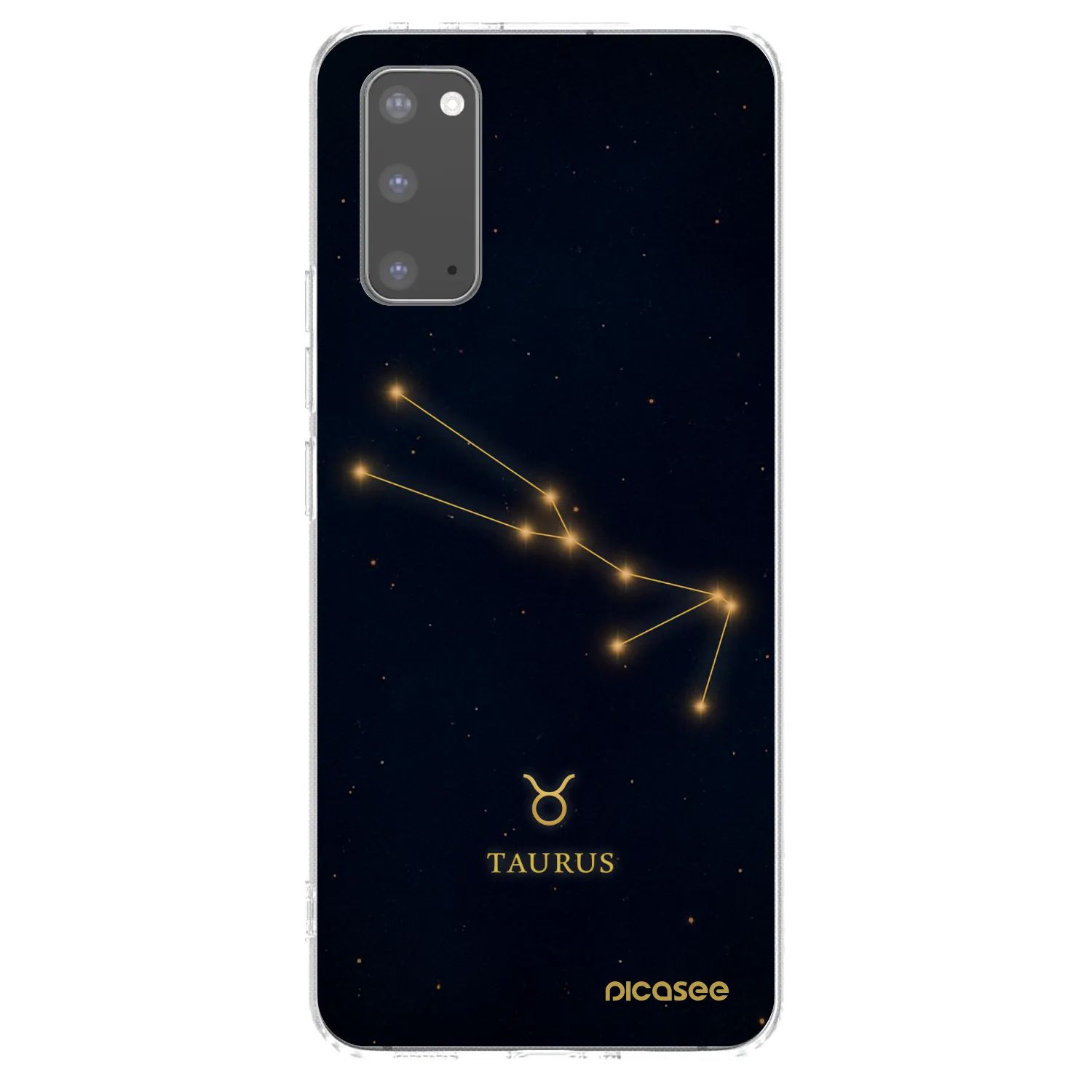 Picasee silikonowe przeźroczyste etui na Samsung Galaxy S20 G980F - TAURUS