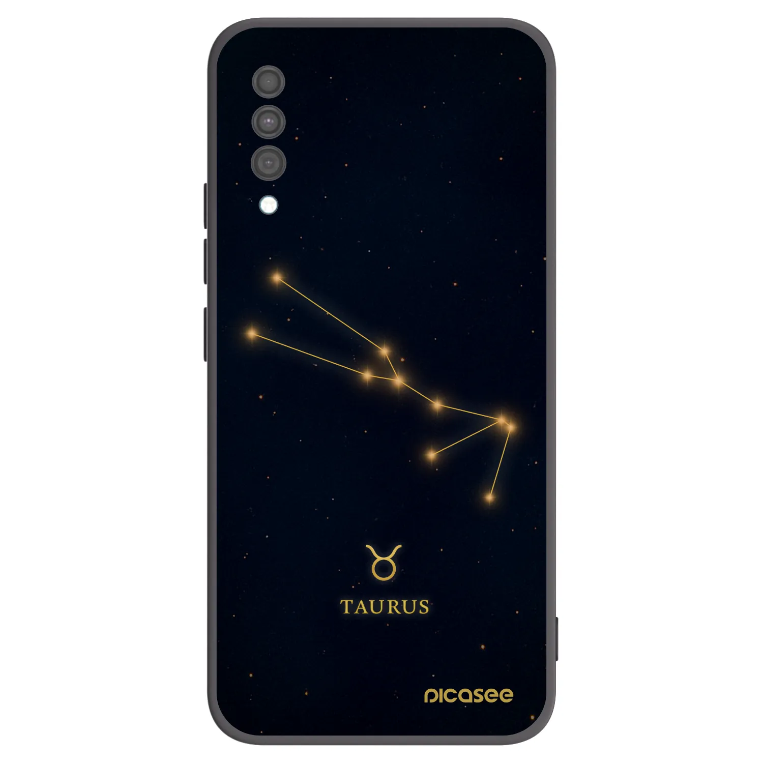 Picasee silikonowe czarne etui na Samsung Galaxy A30s A307F - TAURUS