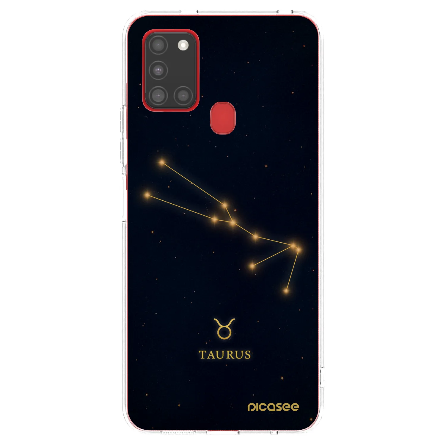 Picasee silikonowe przeźroczyste etui na Samsung Galaxy A21s - TAURUS