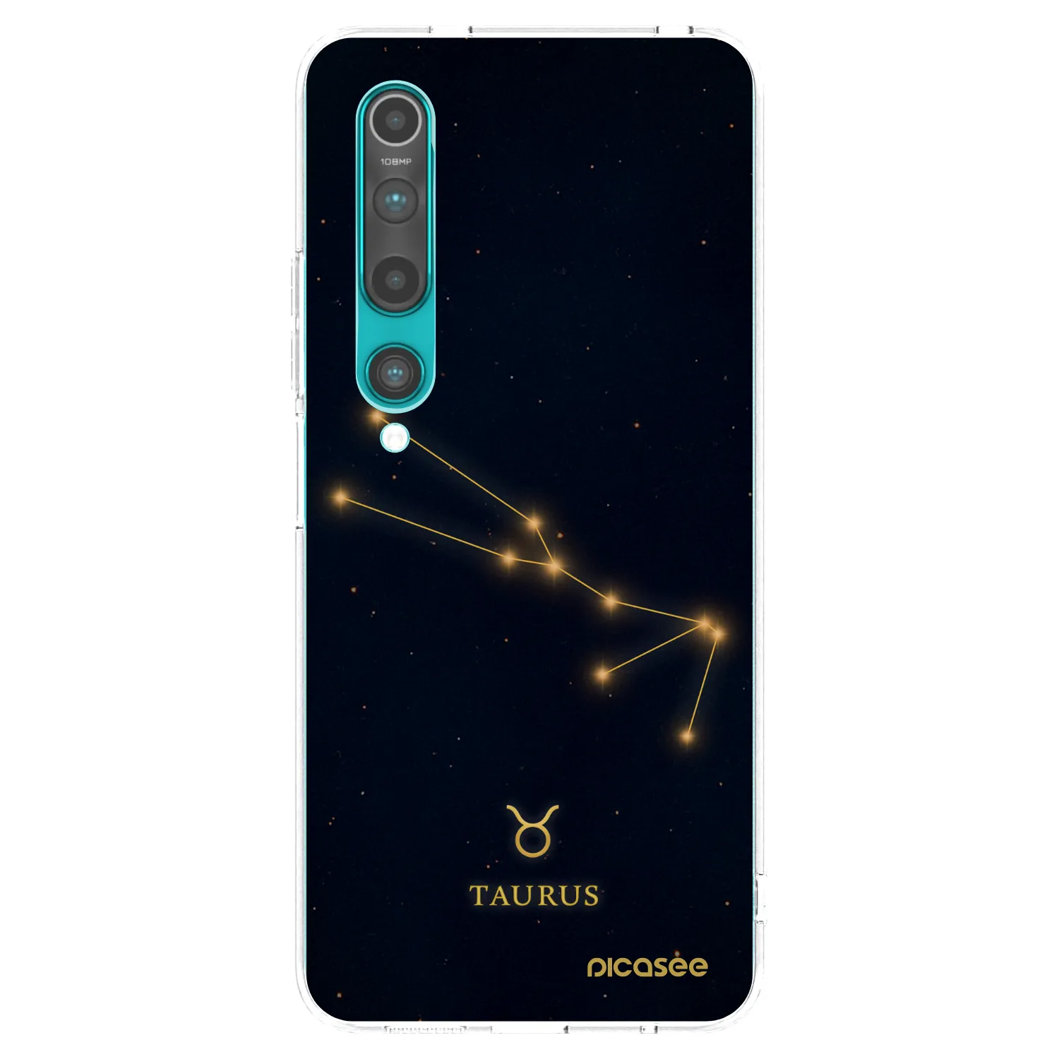 Picasee silikonowe przeźroczyste etui na Xiaomi Mi 10 - TAURUS