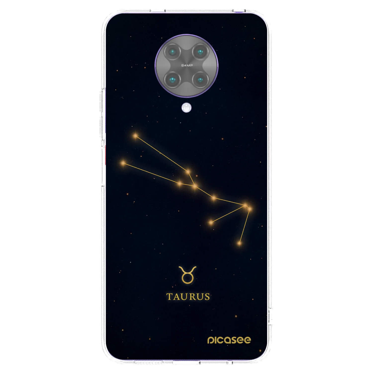 Picasee silikonowe przeźroczyste etui na Xiaomi Poco F2 Pro - TAURUS