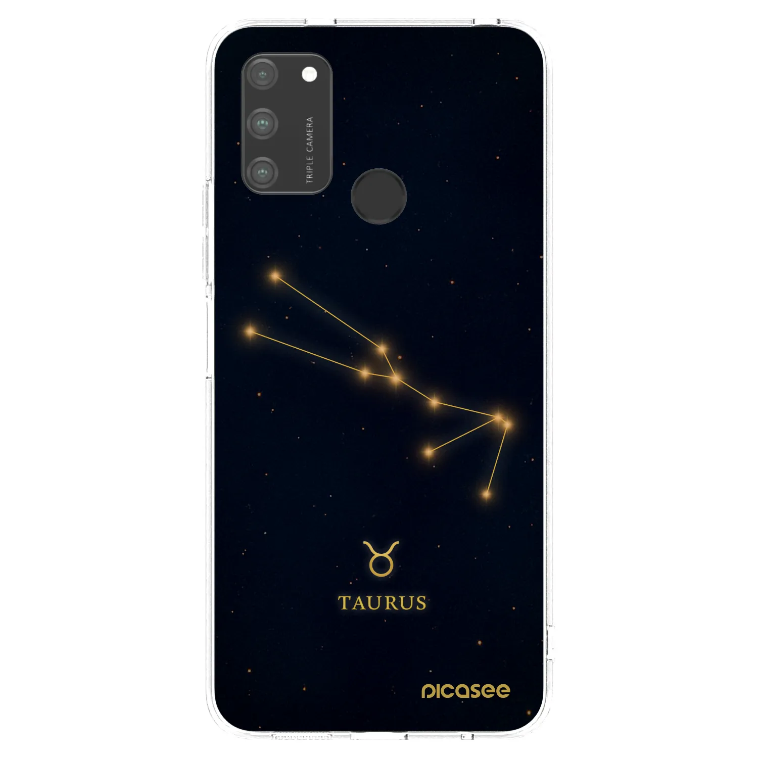 Picasee silikonowe przeźroczyste etui na Honor 9A - TAURUS