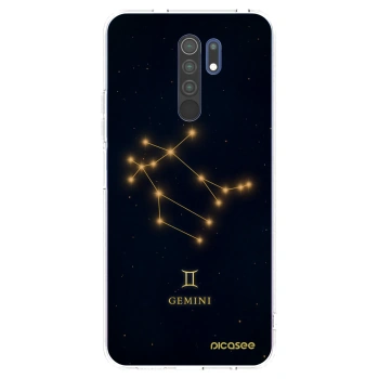 Picasee silikonowe przeźroczyste etui na Xiaomi Redmi 9 - GEMINI