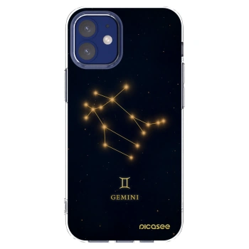 Picasee silikonowe przeźroczyste etui na Apple iPhone 12 mini - GEMINI