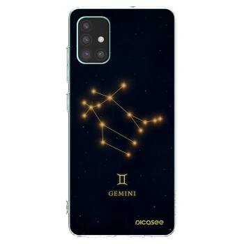 Picasee silikonowe przeźroczyste etui na Samsung Galaxy M51 M515F - GEMINI