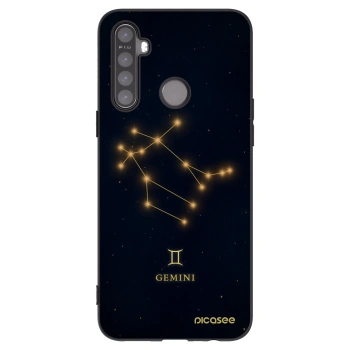 Picasee silikonowe czarne etui na Realme 5 - GEMINI