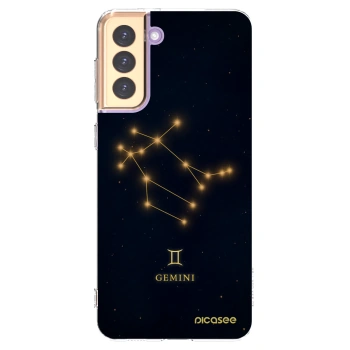 Picasee silikonowe przeźroczyste etui na Samsung Galaxy S21+ 5G G996F - GEMINI