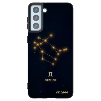 Picasee silikonowe czarne etui na Samsung Galaxy S21+ 5G G996F - GEMINI