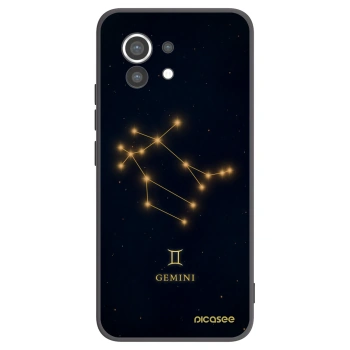 Picasee silikonowe czarne etui na Xiaomi Mi 11 - GEMINI