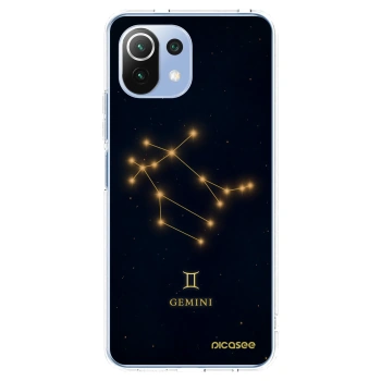 Picasee silikonowe przeźroczyste etui na Xiaomi Mi 11 Lite - GEMINI