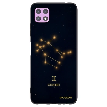 Picasee silikonowe czarne etui na Samsung Galaxy A22 A226B 5G - GEMINI