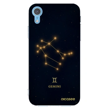 Picasee silikonowe przeźroczyste etui na Apple iPhone XR - GEMINI
