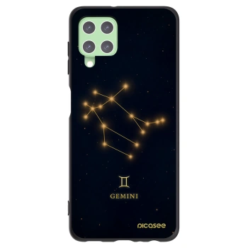 Picasee silikonowe czarne etui na Samsung Galaxy A22 A225F 4G - GEMINI