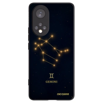 Picasee silikonowe czarne etui na Honor 50 5G - GEMINI