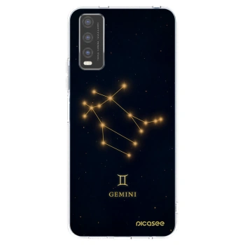 Picasee silikonowe przeźroczyste etui na Vivo Y20s - GEMINI