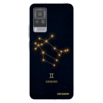 Picasee silikonowe przeźroczyste etui na Vivo X60 Pro 5G - GEMINI