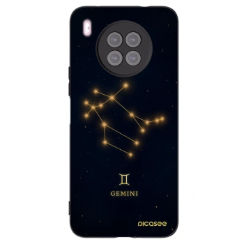 Picasee silikonowe czarne etui na Huawei Nova 8i - GEMINI