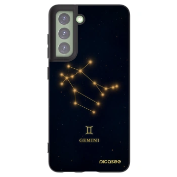 Picasee silikonowe czarne etui na Samsung Galaxy S21 FE 5G - GEMINI