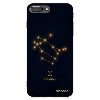 Picasee silikonowe przeźroczyste etui na Apple iPhone 7 Plus - GEMINI