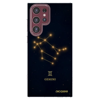 Picasee silikonowe przeźroczyste etui na Samsung Galaxy S22 Ultra 5G - GEMINI