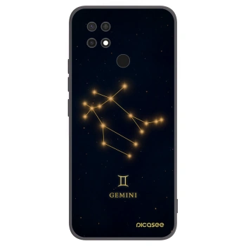 Picasee silikonowe czarne etui na Xiaomi Redmi 10C - GEMINI