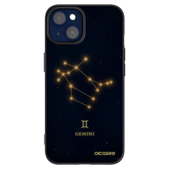 Picasee silikonowe czarne etui na Apple iPhone 14 - GEMINI