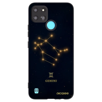 Picasee silikonowe czarne etui na Realme C21Y - GEMINI