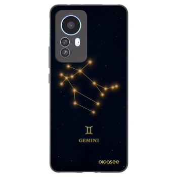 Picasee silikonowe czarne etui na Xiaomi 12T Pro - GEMINI