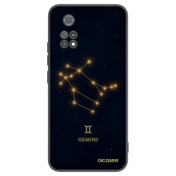 Picasee silikonowe czarne etui na Xiaomi Poco M4 Pro - GEMINI