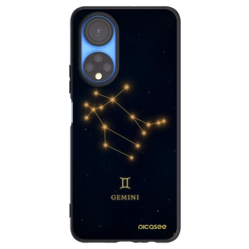 Picasee silikonowe czarne etui na Honor X7 - GEMINI