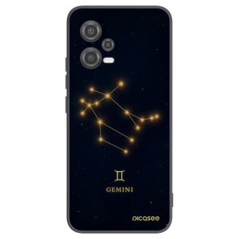 Picasee silikonowe czarne etui na Xiaomi Poco X5 - GEMINI