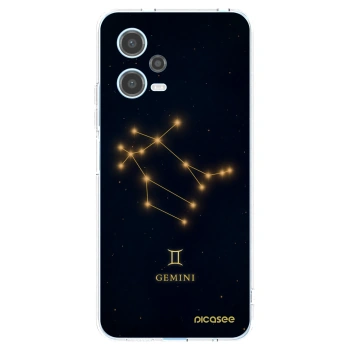 Picasee silikonowe przeźroczyste etui na Xiaomi Redmi Note 12 5G - GEMINI