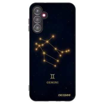 Picasee silikonowe czarne etui na Samsung Galaxy A14 4G A145R - GEMINI