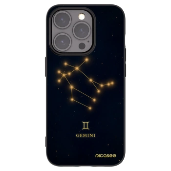 Picasee silikonowe czarne etui na Apple iPhone 15 Pro - GEMINI