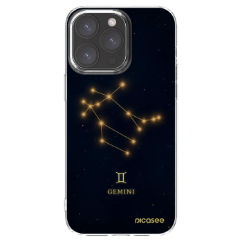 Picasee silikonowe przeźroczyste etui na Apple iPhone 15 Pro Max - GEMINI