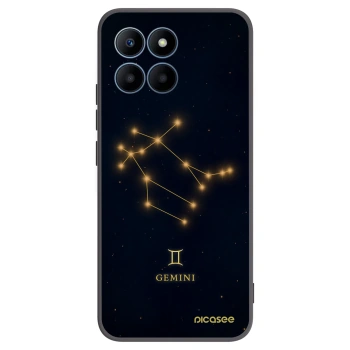 Picasee silikonowe czarne etui na Honor 70 Lite - GEMINI
