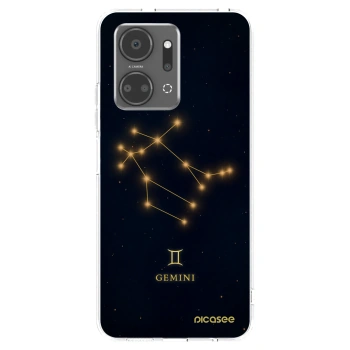 Picasee silikonowe przeźroczyste etui na Honor X7a - GEMINI