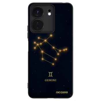 Picasee silikonowe czarne etui na Xiaomi Redmi 13C 4G - GEMINI