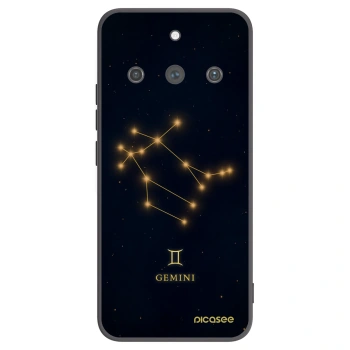 Picasee silikonowe czarne etui na Realme 11 Pro+ - GEMINI
