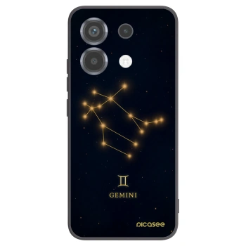 Picasee silikonowe czarne etui na Xiaomi Poco X6 - GEMINI