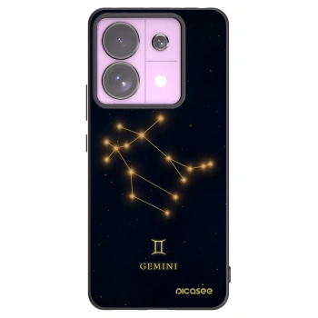 Picasee silikonowe czarne etui na Xiaomi Redmi Note 13 Pro 5G - GEMINI