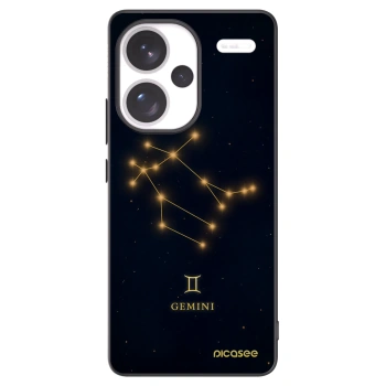 Picasee silikonowe czarne etui na Xiaomi Redmi Note 13 Pro+ 5G - GEMINI