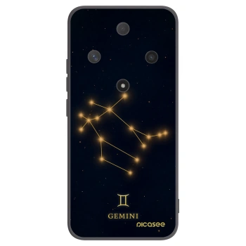 Picasee silikonowe czarne etui na Honor Magic6 Lite 5G - GEMINI