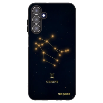 Picasee silikonowe czarne etui na Samsung Galaxy A15 A155F 4G - GEMINI