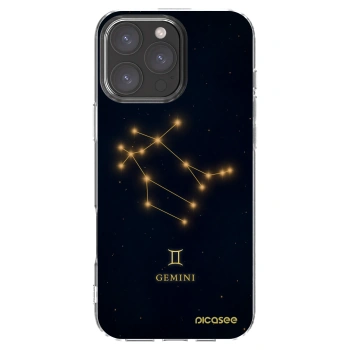 Picasee silikonowe przeźroczyste etui na Apple iPhone 16 Pro Max - GEMINI