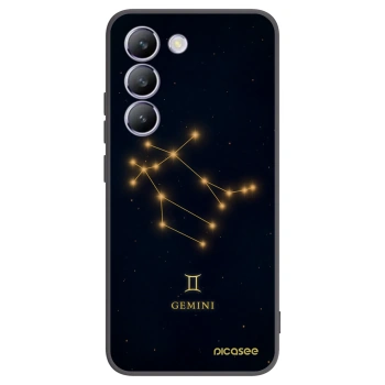 Picasee silikonowe czarne etui na Vivo V40 SE 5G - GEMINI